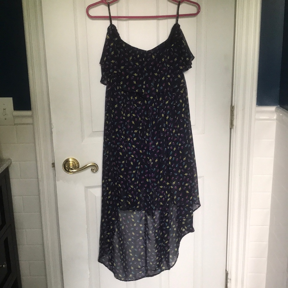 Forever 21 high low dress with sailboat print